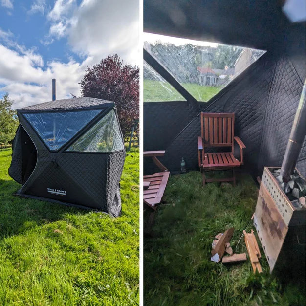 Sauna Tent & Stove - Portable Hot Thermal Hub Spa Bundle