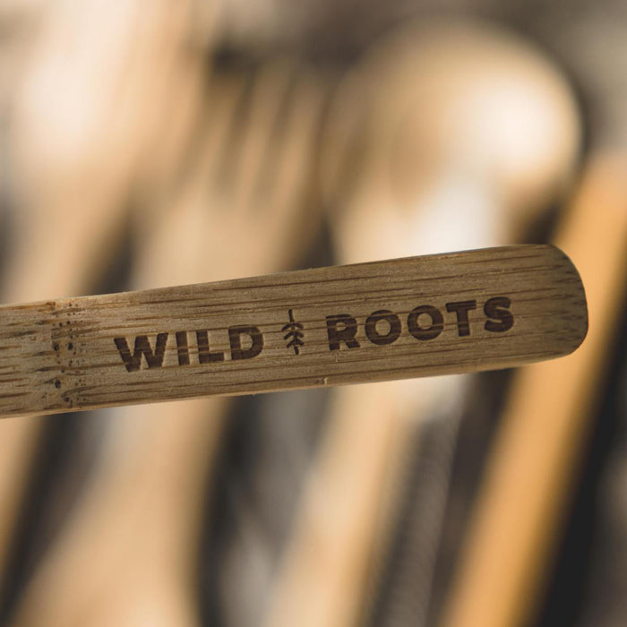 Wild Roots Natural Bamboo Cutlery Set - Khaki