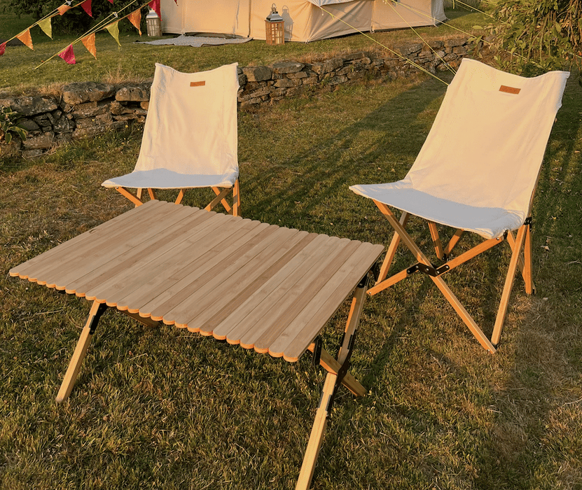 Sustainable Bamboo Folding Camping Table