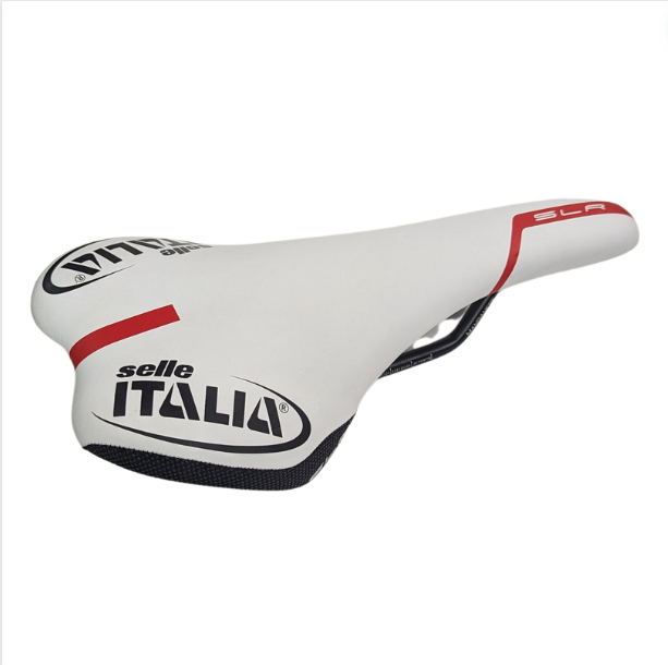 SELLE ITALIA SLR TEAM EDITION WHITE RED MANGANESE RAILS