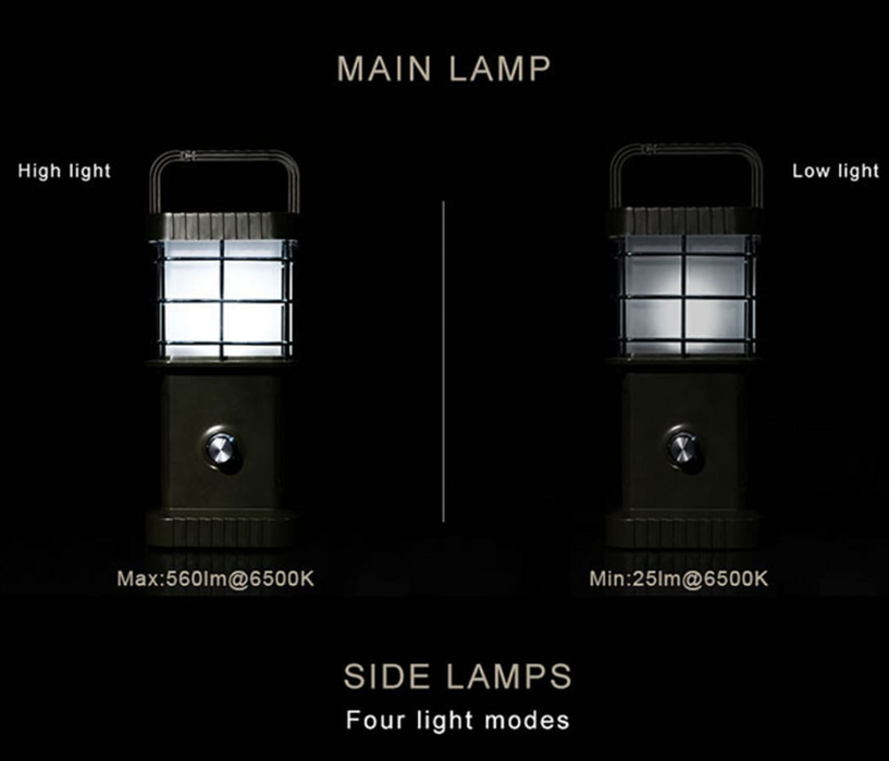 Wild land Multifunctional Lamp LED rechargeable camping light