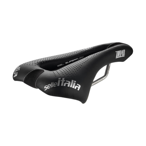 Selle Italia Diva Gel women's saddle in black, S3, three-quarter view