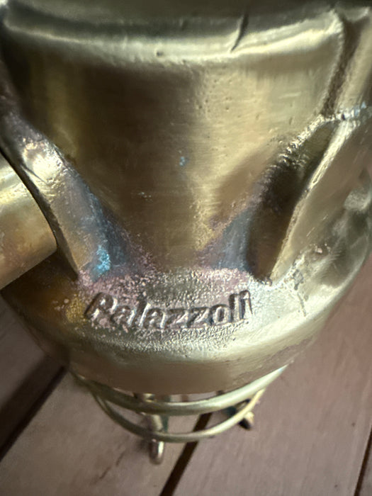Salvaged Brass Passageway Light made by Palazzoli Italy