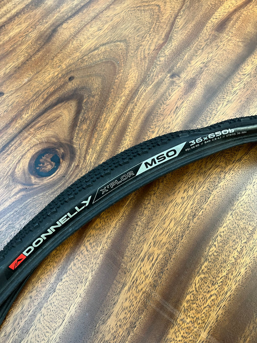Donnelly X'Plor MSO 650b x 36 Adventure Gravel Tyre – 60TPI Black Folding (OEM)