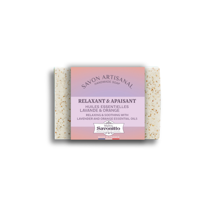 Savonitto  Relaxing & soothing soap 100g lavender & orange made in Provence