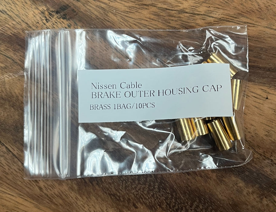 NISSEN Brass Outer Cap for Brake Wire (machined) : 10 pcs./bag
