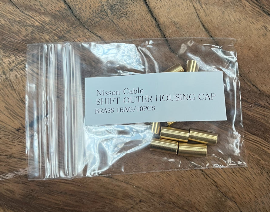 NISSEN Brass Outer Cap for Shifter Wire (machined) : 10 pcs./bag