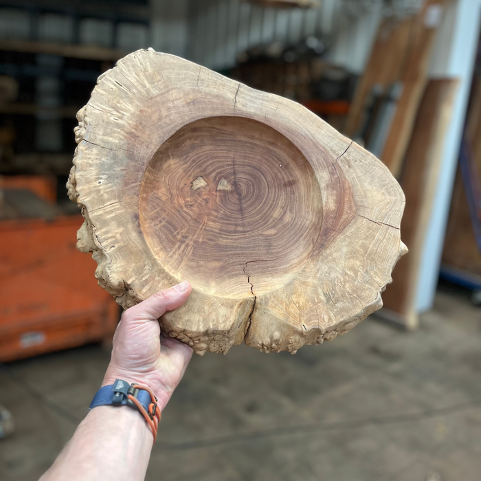 Final Clearance got to go LARGE Mimba Burl Plate / Bowl / Board Sustainably Sourced, One-of-a-Kind