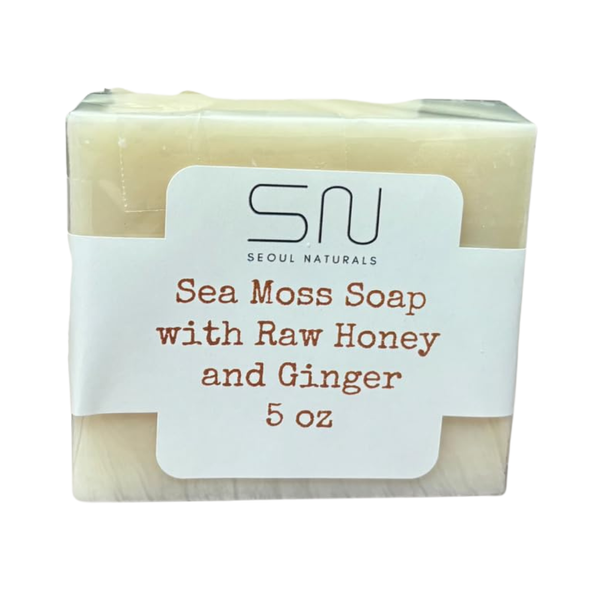 Seoul Naturals Sea Moss Soap with Raw Honey and Ginger 5oz