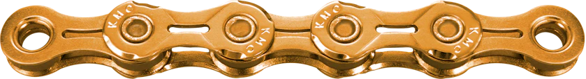 KMC CHAIN X10SL SUPER LIGHT 253G GOLD SILVER 10 SPEED ROAD MTB CHAIN X10-SL