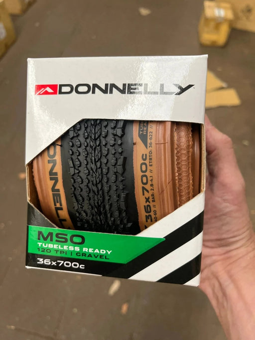 Donnelly X'Plor MSO 700x36 adventure gravel tyre, tan sidewall, 120TPI tubeless-ready