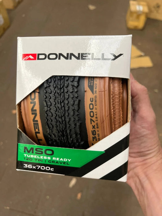 Donnelly X'Plor MSO 700x36 adventure gravel tyre, tan sidewall, 120TPI tubeless-ready