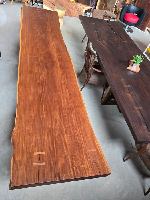 Reduxwood Espave table  (Tiger wood) 8.5cm x 75cm x 365cm