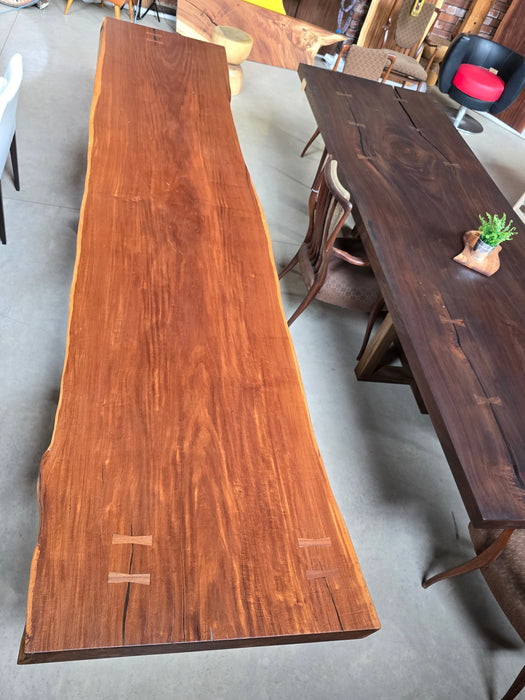 Reduxwood Espave table  (Tiger wood) 8.5cm x 75cm x 365cm