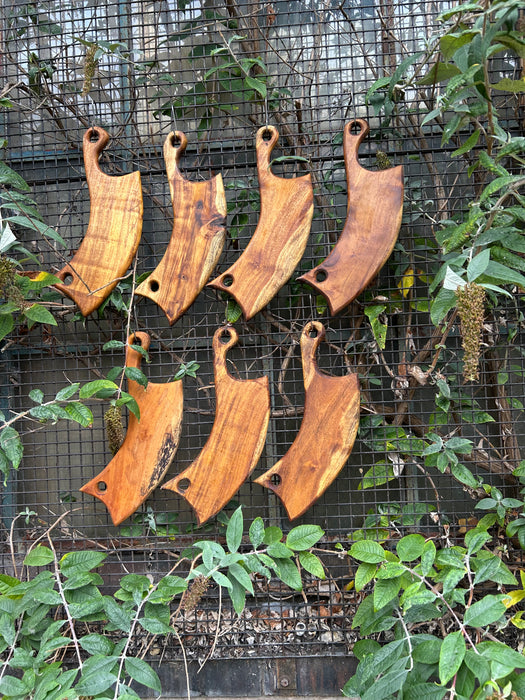 Wild Roots Swamp Teak "Sickle" Serving / Chopping Board