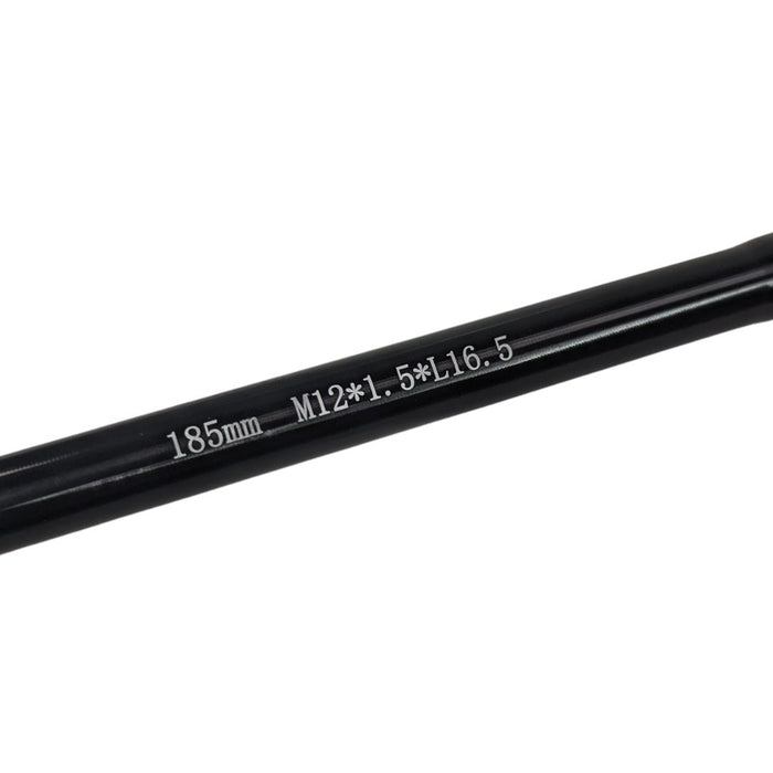 Fugazzi 185mm Thru Axle Black Flat Head M12x1. 5xL16. 5