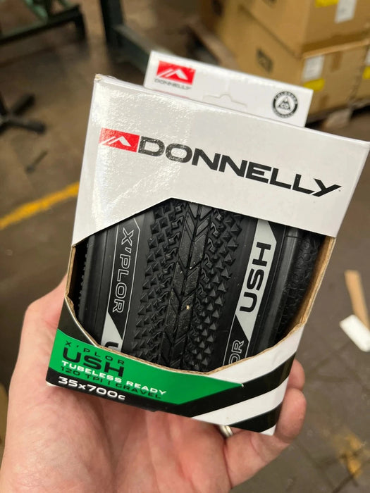 Donnelly X'Plor USH 700x35 gravel tyre, black, 120TPI tubeless-ready folding bead