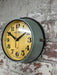 Seiko salvaged ships cabin clock in original green paint with cream face