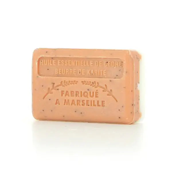 Savon de Marseille Dual Nourishment French Soap - Cedar and Shea Butter 125g