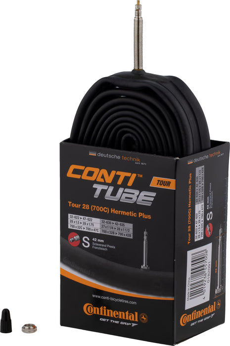 Continental Tour 28 x 1.5/1.75 Inner Tube 700x32/47 42mm Presta Hermetric Plus