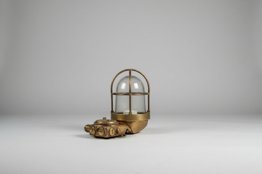 Salvaged TEF Brass Passage Light