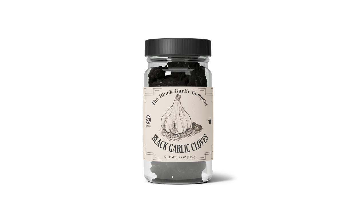 Black Garlic Cloves 4 oz Jar