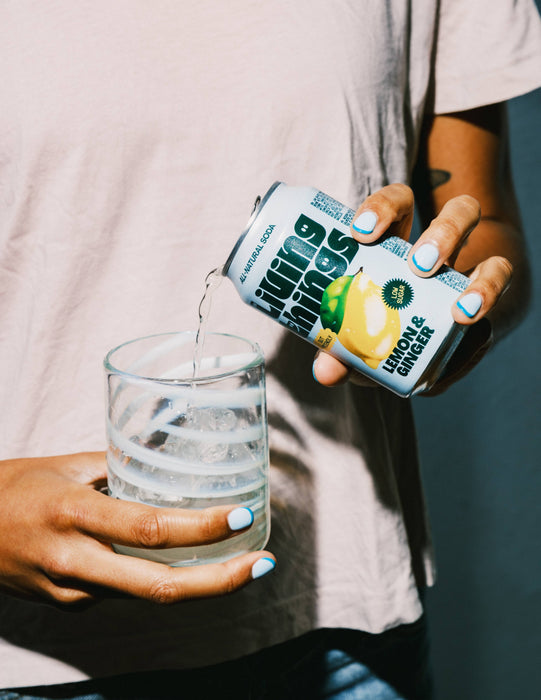 Lemon & Ginger Prebiotic Soda - Living Things