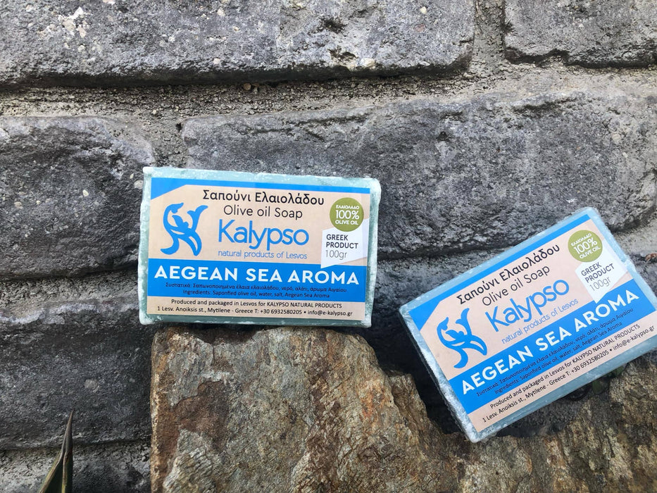 Kalypso Oilve Oil soap - Aegean Sea Aroma from Lesvos Island 100g