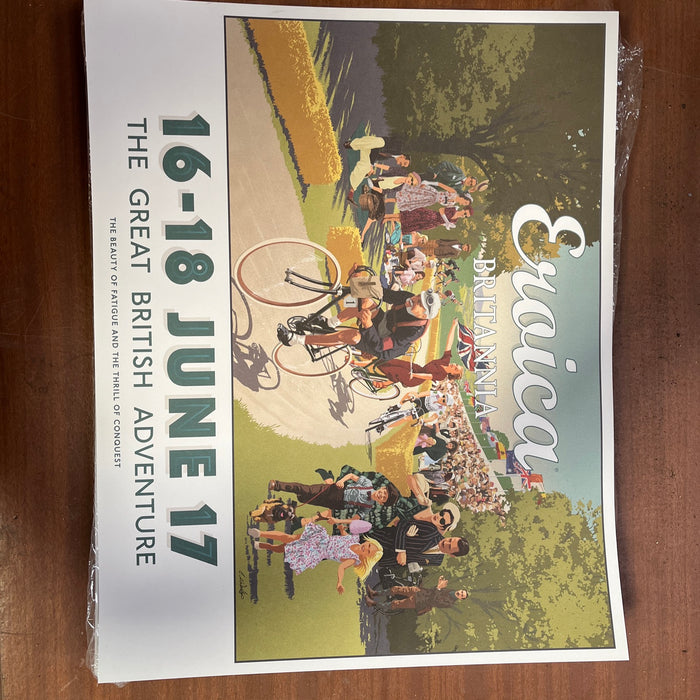 Original L’Eroica Britannia Posters – Vintage Cycling Art – Bakewell