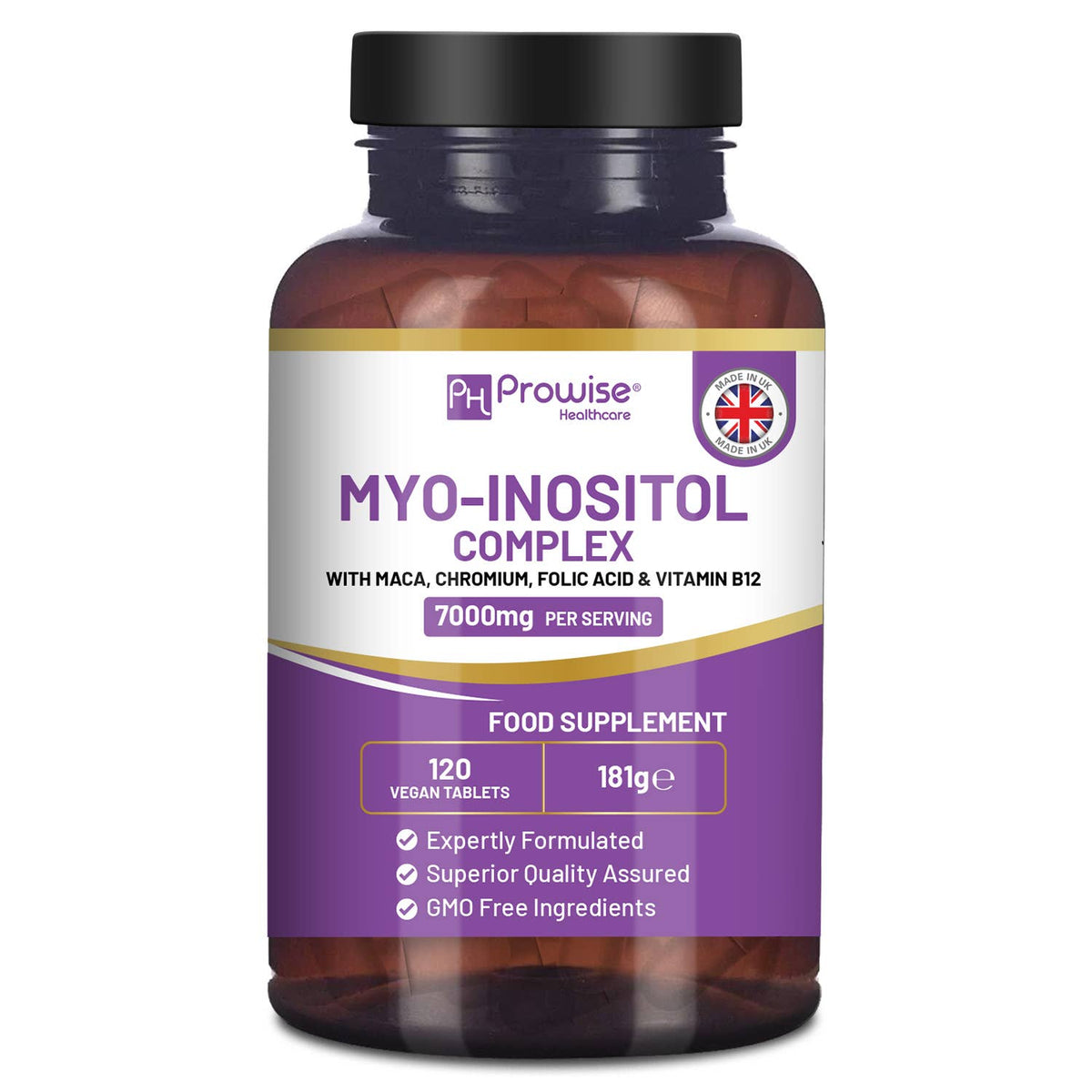 Prowise Myo-Inositol Complex 7000mg | 120 Vegan Tablets — bananaindustries