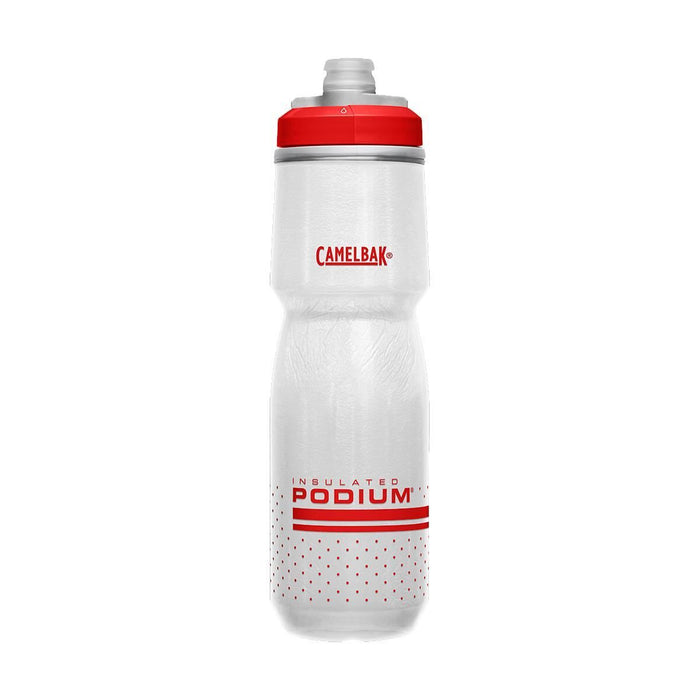 Podium Chill 710ml/24oz Insulated Bottle - Black / Fiery Red + White