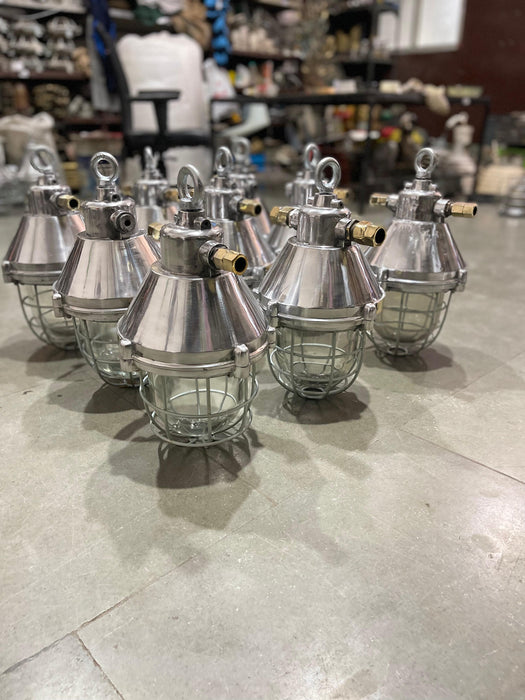 Aluminoum Hanging Light Polished Model 10