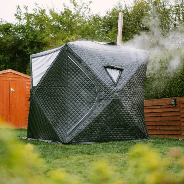 Sauna Tent & Stove - Potable Hot Thermal Hub Spa Bundle