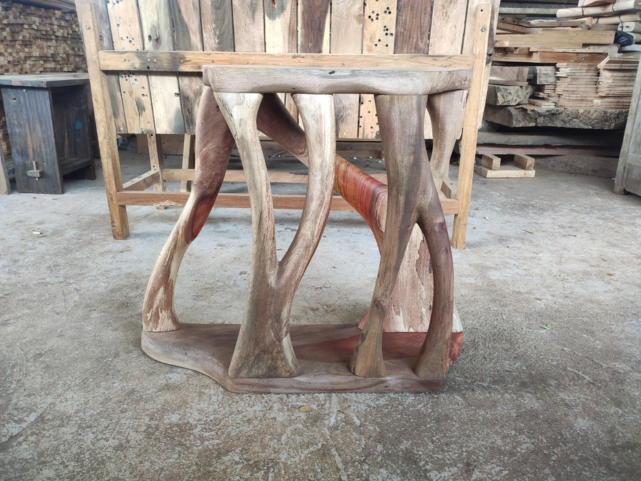 Salvaged and Reclaimed Console 001 - Rengas , Wenge , Tamarind Monkeypod