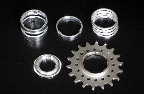 Mr.Control Single Speed Urban Fixie Bike rear gear Cassette 15T Conversion Kit Silver