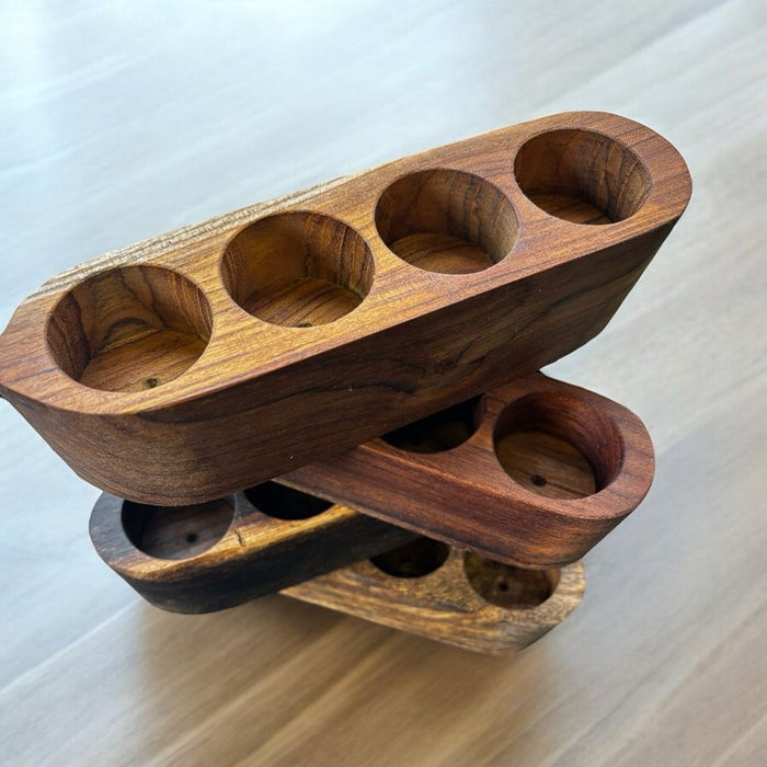 Wild Roots Exotic Hardwood Tea Light Holder