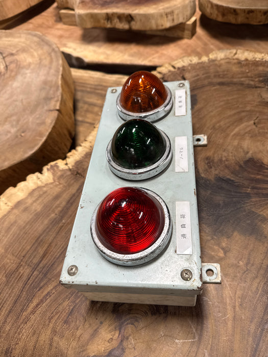 Salvaged load-status indicator panel from a decommissioned cargo ship