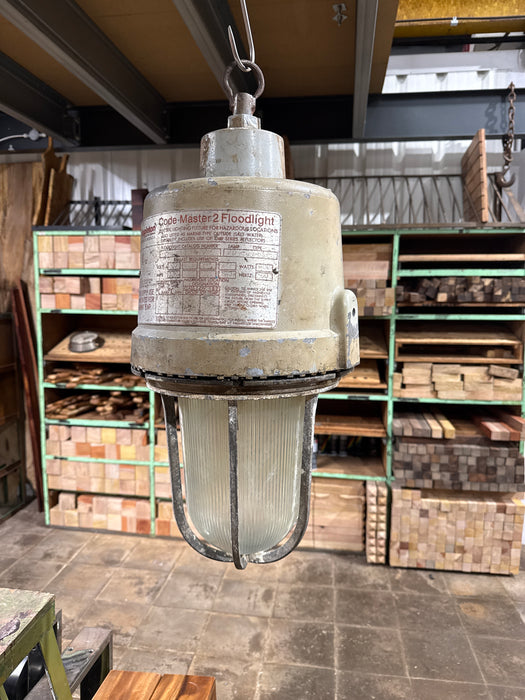 Salvaged Large Appleton Floodlight original paint
