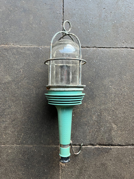 Salvaged Daeyang Aluminium Hand Lamp – Vintage Ship's Inspection Light