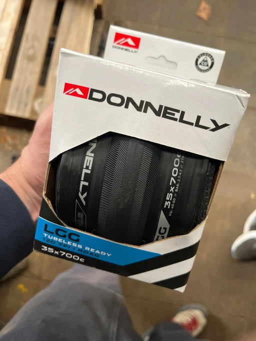 Donnelly Strada LGG 700x35 road tyre, black, 120TPI tubeless-ready folding bead