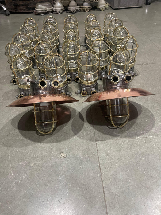 IRON AND BRASS PASSAGE LIGHT Model 2