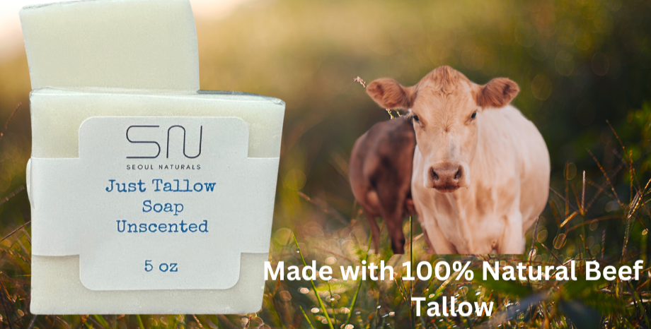 Seoul Naturals Just Tallow Unscented Soap 5oz