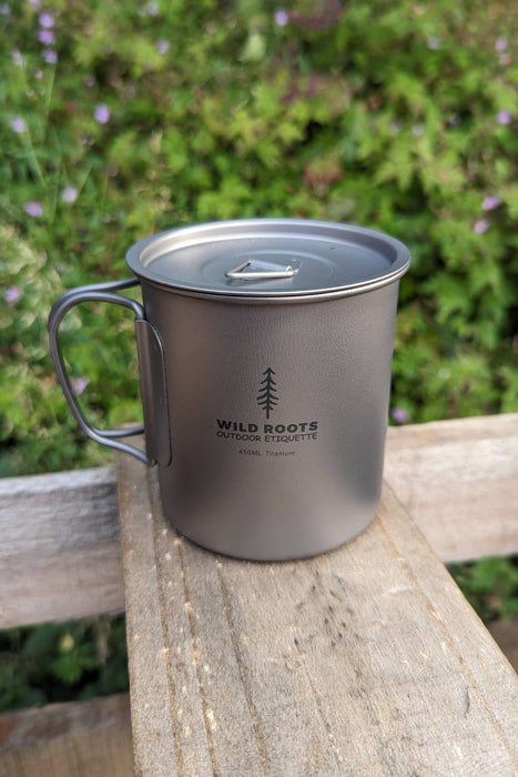 Titanium Lightweight Camping Coffee Cup 450ml