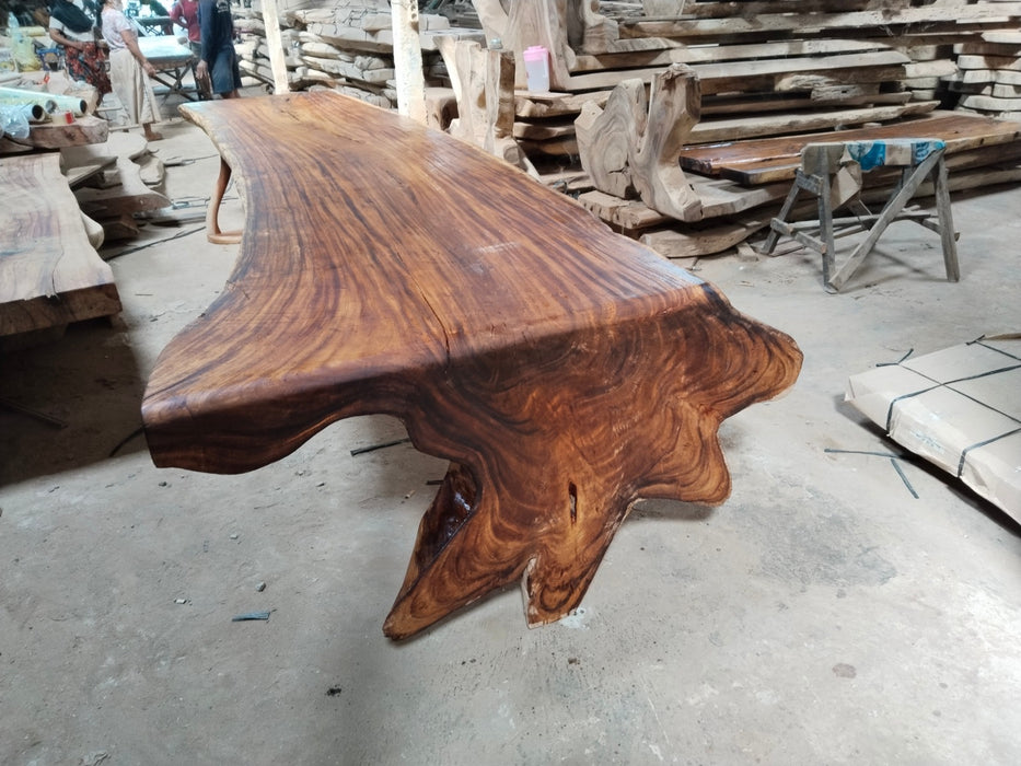 Trambesi Wood, Later L Table 001