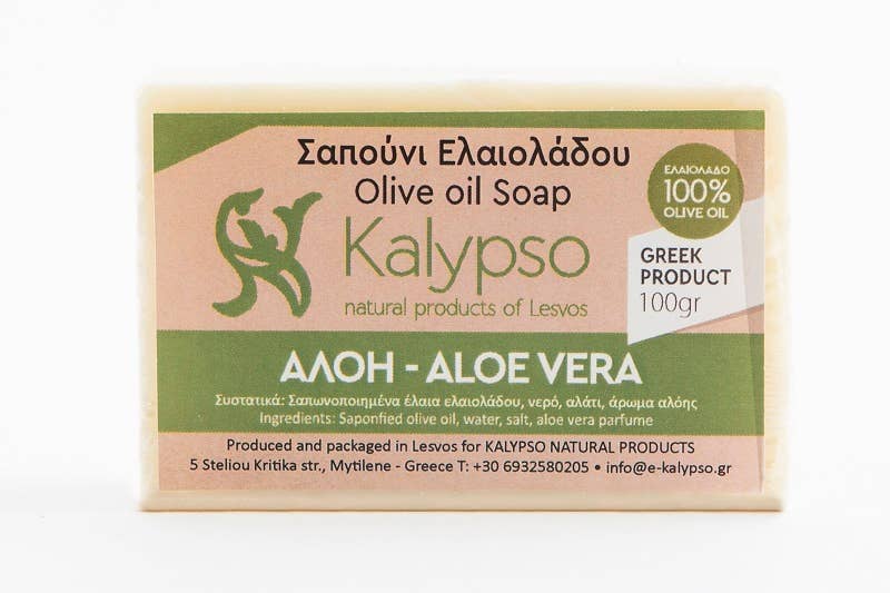 Kalypso Hand Made Olive oil soap - Aloe Vera From Lesvos Island 100g