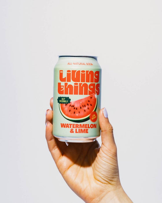 Watermelon & Lime Prebiotic Soda - Living Things