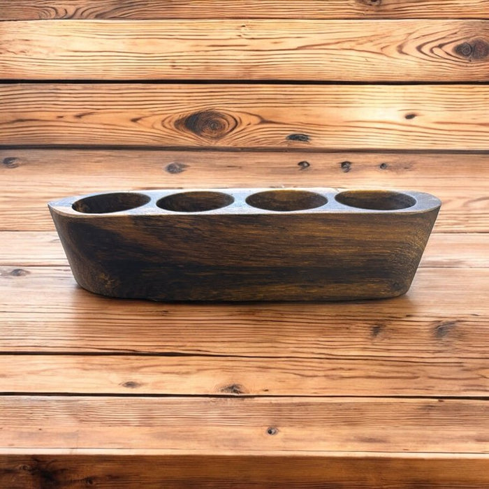 Wild Roots Exotic Hardwood Tea Light Holder