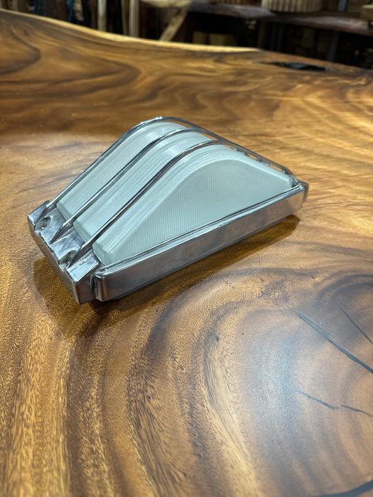 Salvaged Aluminium wall /ceiling lights