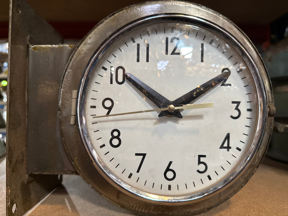 Salvaged Citizen Double Sided Clock – Polished