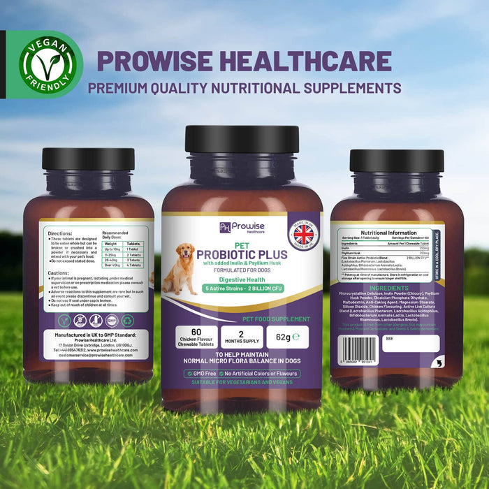 Prowise Pet Probiotic Plus with Added Inulin & Psyllium Husk 2 Billi